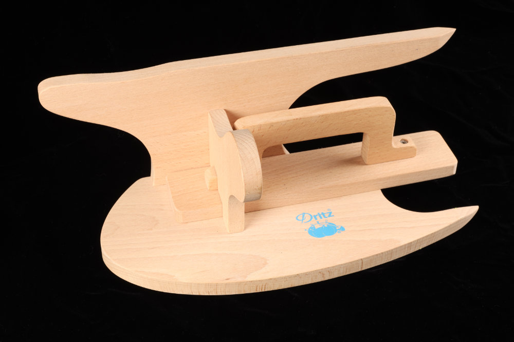 Photo of a typical point presser with attached clapper - two handy pressing tools