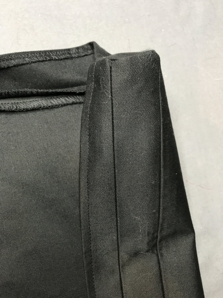 Computer Cover Top Corner Close-up of top lip of computer cover