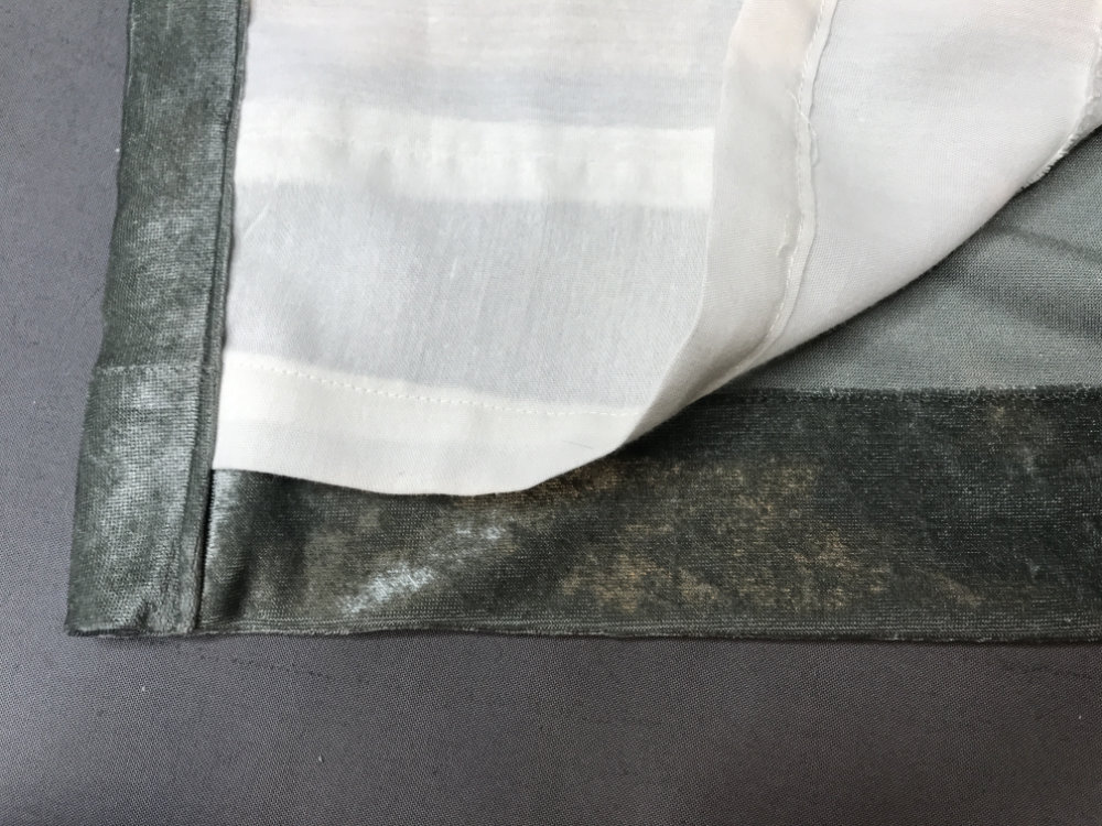 Curtain Hem Detail of a Curtain Hem with Lining