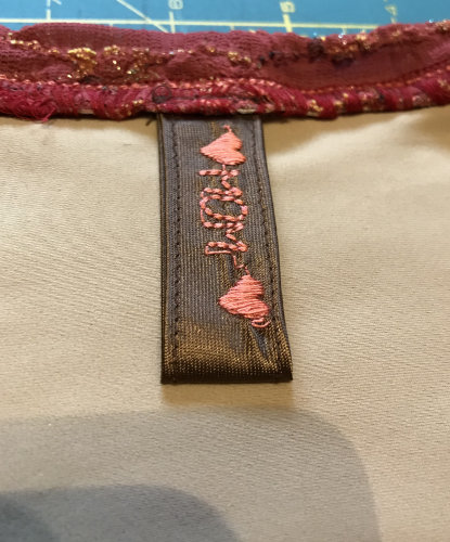 Personalized Mom Tag in homemade shirt