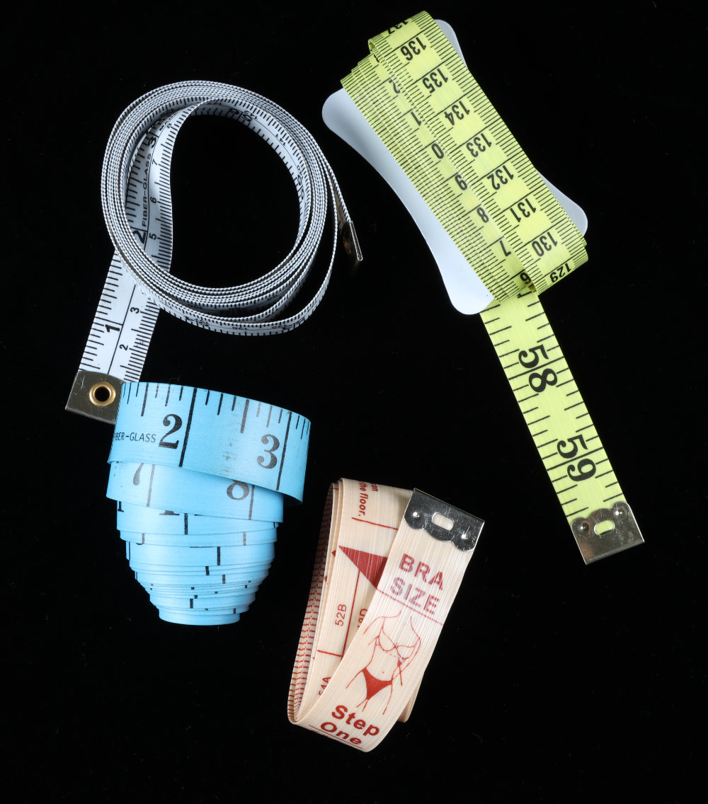 Dressmakers tape measure to take accurate Body Measurements for sewing patterns